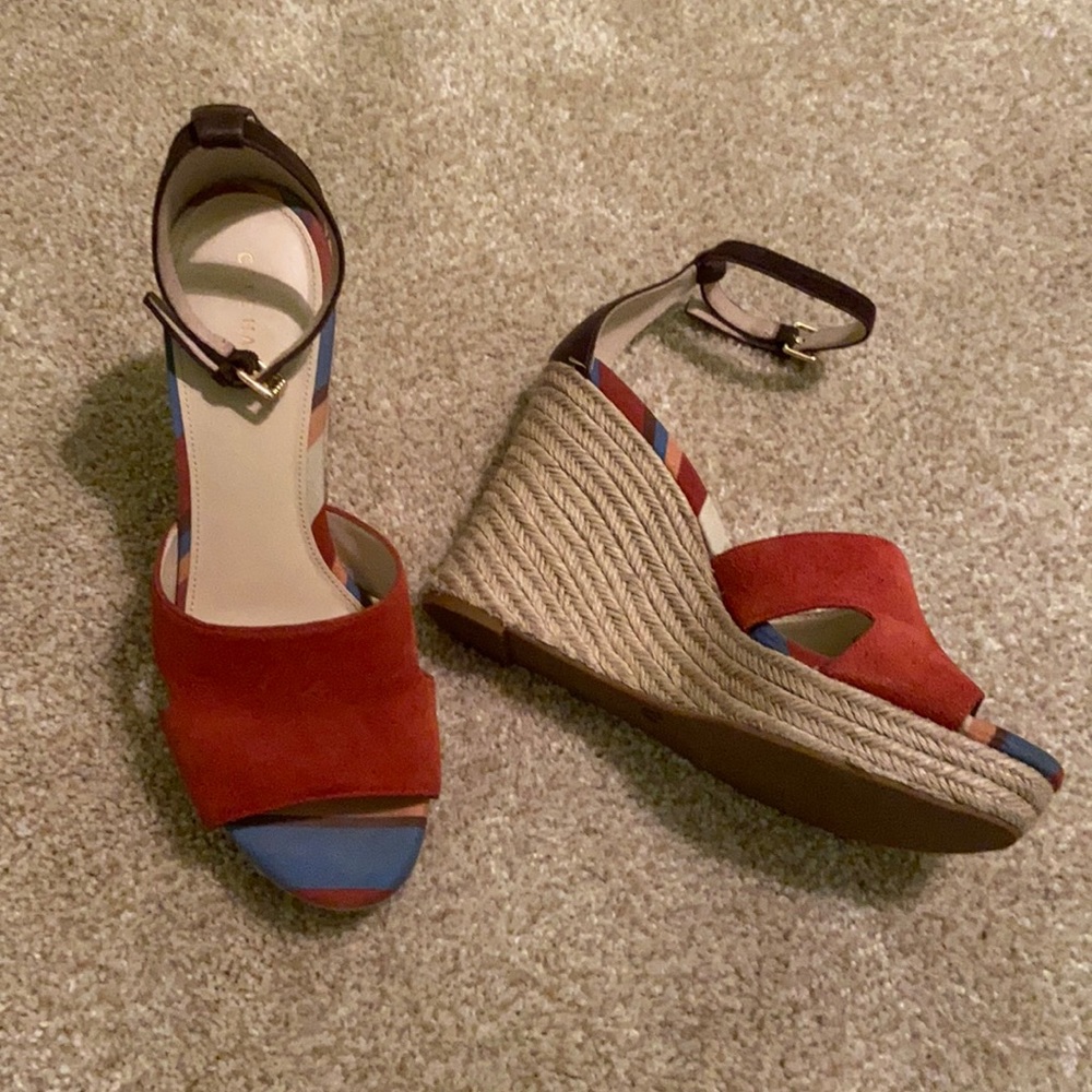Cole Haan Wedge Sandal with ankle strap